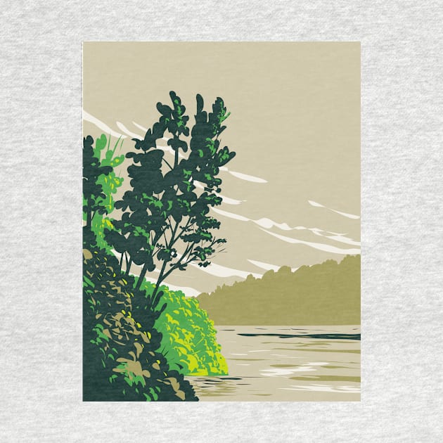 Lake Poinsett State Park on Western Bank of Lake Poinsett Crowley's Ridge Poinsett County Arkansas WPA Poster Art by patrimonio